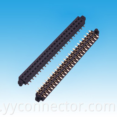 1.27mm H4.3/3.4mm Dual Row SMT Female Header Connector